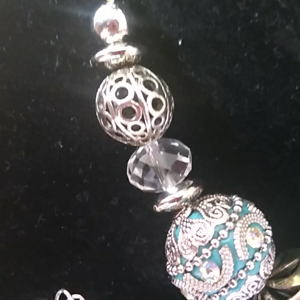 Imperial Turquoise Necklace Bracelet Earrings set - Picture 6 of 7